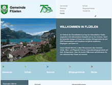 Tablet Screenshot of flueelen.ch